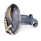 Resurrection Ertugrul Shield & Sword Silver Cufflinks for men (4)